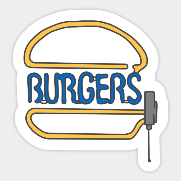 Burger Light Sticker by missannagray